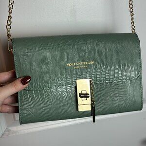 Nina Castellini Green Crossbody Bag